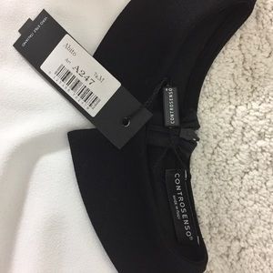 NWT white and burgundy dress